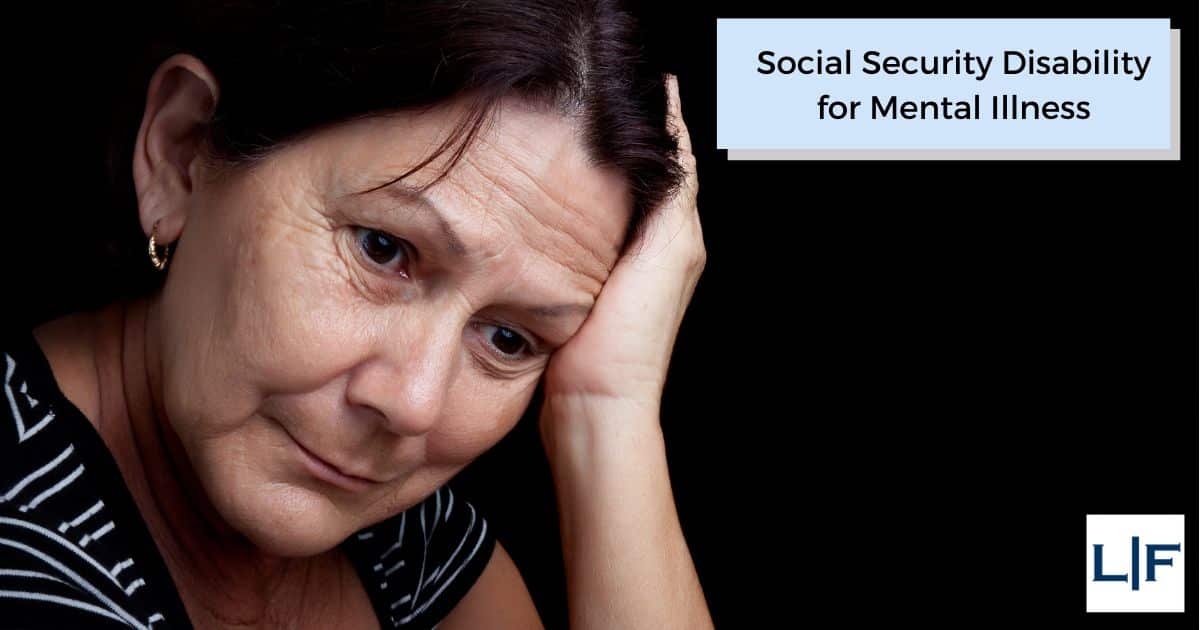 sad older woman who needs disabillity for mental illness