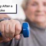 disabled woman with a stroke