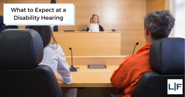 judge in a disability hearing room