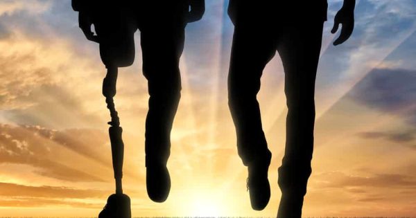 disabled veterans walking