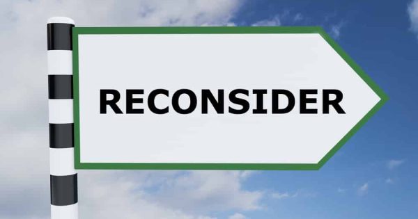 request for reconsideration