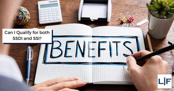 SSDI and SSI benefits on a notebook
